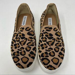 STEVE Madden Mailer Animal Print Slip-on Sneaker